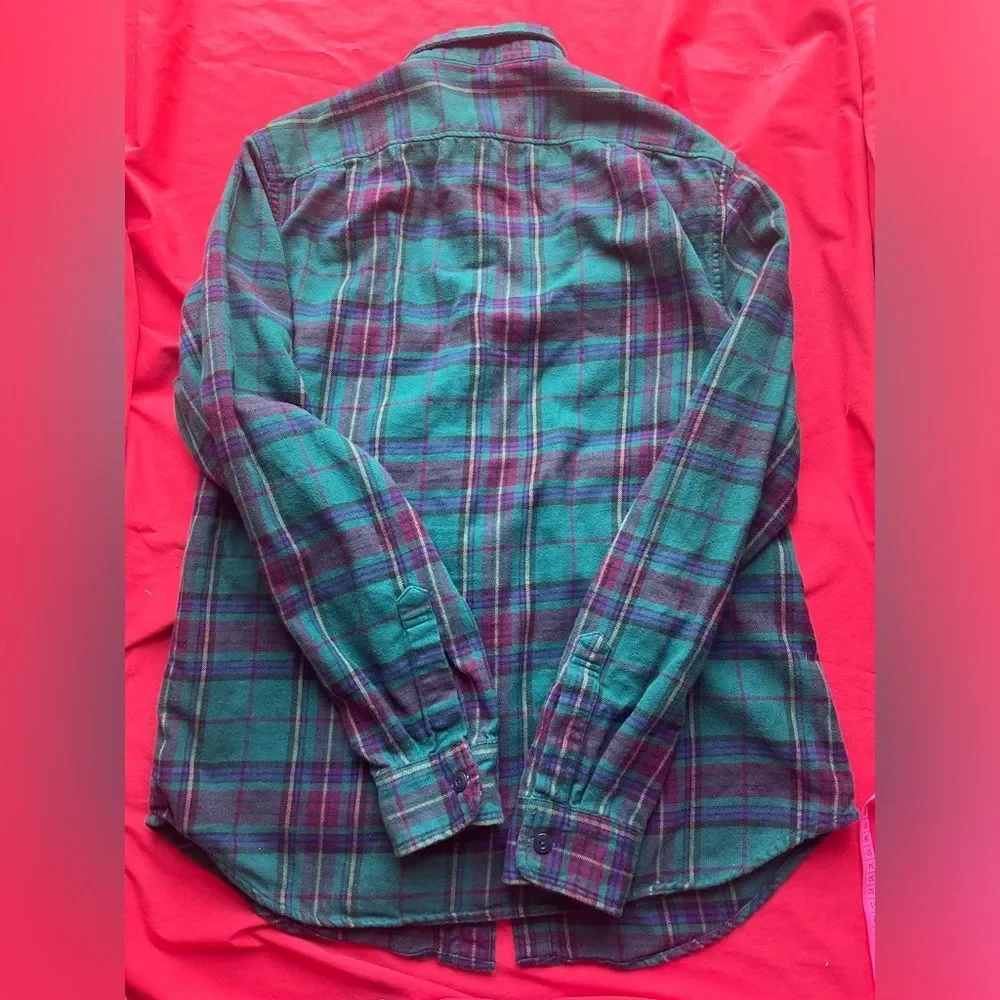 J. Crew Men’s Flannel Classic Mid-Weight Size S Green